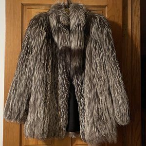 Alaskan Fur Couture Silver Fox Fur Coat